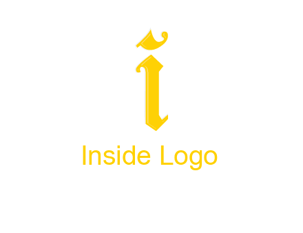 old font letter I
