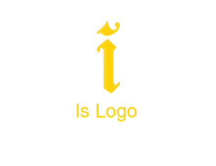 old font letter I