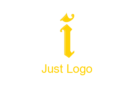 old font letter I