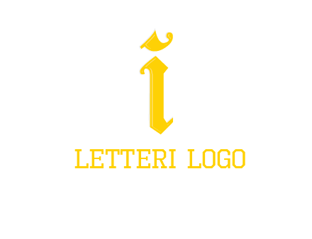 old font letter I