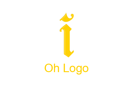 old font letter I