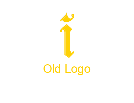 old font letter I