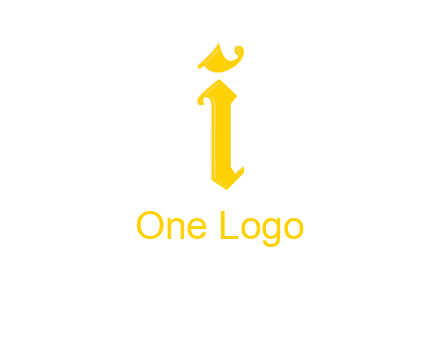 old font letter I