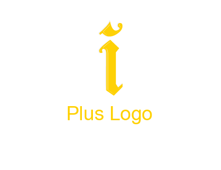 old font letter I