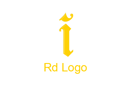 old font letter I