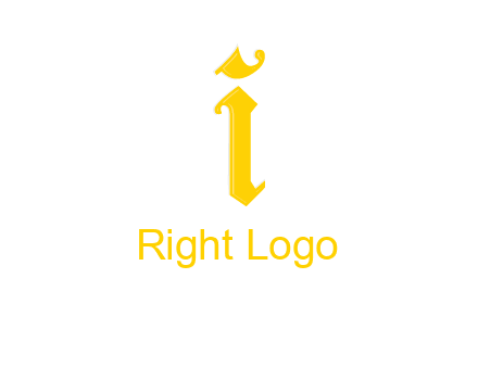 old font letter I