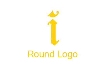 old font letter I