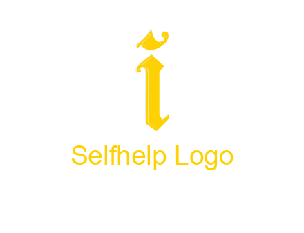 old font letter I