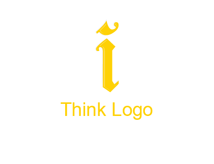 old font letter I