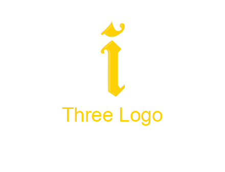 old font letter I