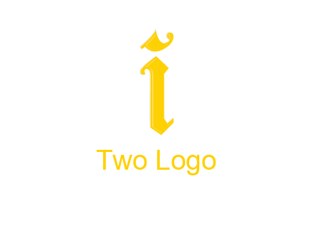 old font letter I
