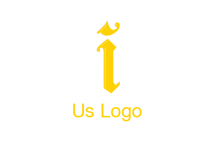 old font letter I