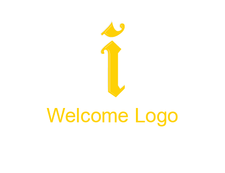 old font letter I