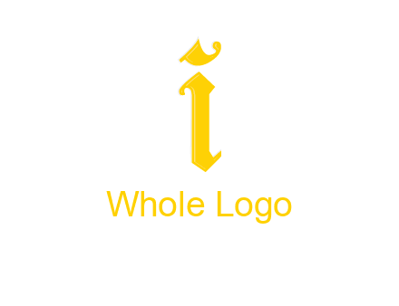 old font letter I
