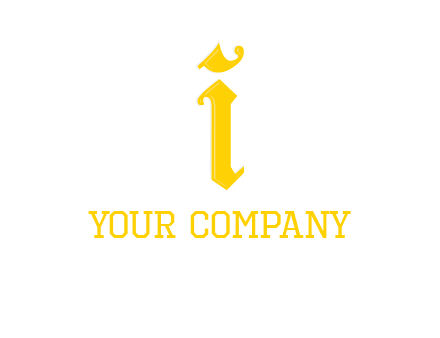 old font letter I