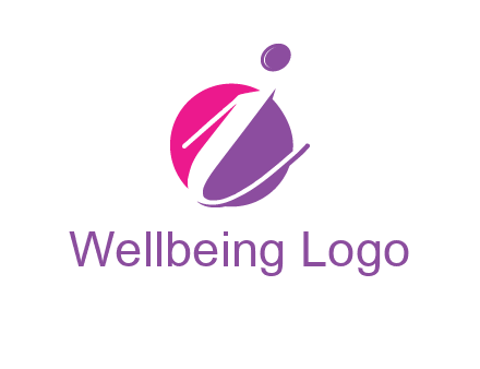letter i inside the circle logo