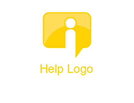 letter i inside the speech bubble logo