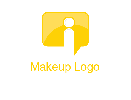 letter i inside the speech bubble logo