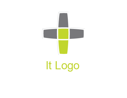 plus merged with letter i logo