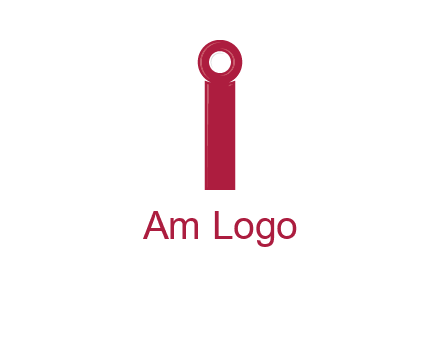 network cable forming letter i logo