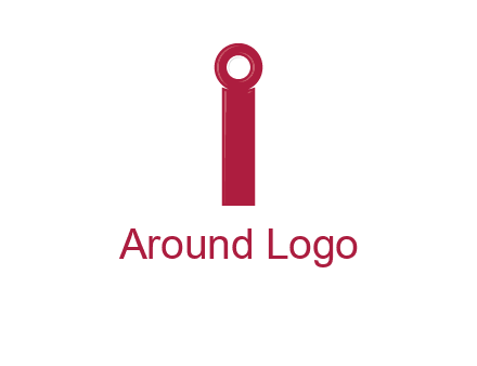network cable forming letter i logo