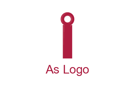 network cable forming letter i logo