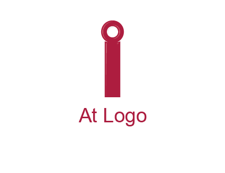 network cable forming letter i logo