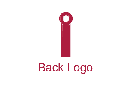 network cable forming letter i logo