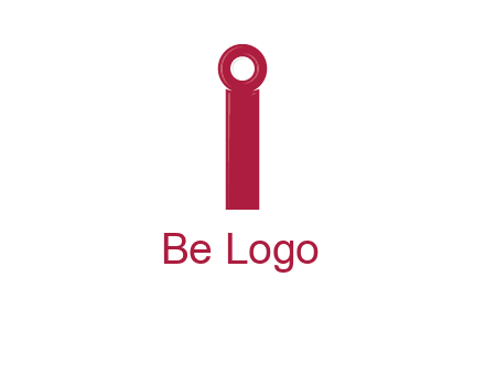 network cable forming letter i logo
