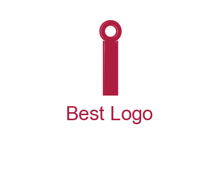 network cable forming letter i logo