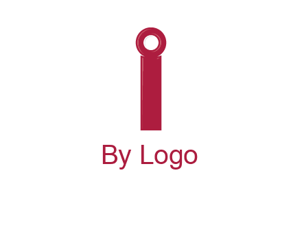 network cable forming letter i logo