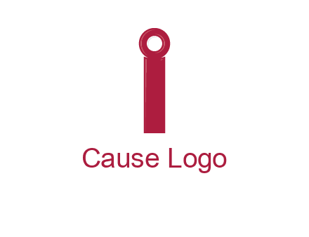 network cable forming letter i logo