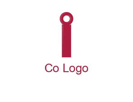 network cable forming letter i logo