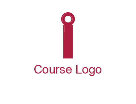 network cable forming letter i logo