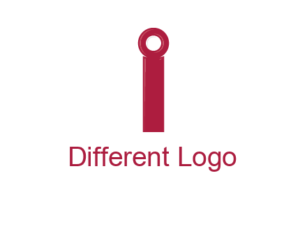 network cable forming letter i logo