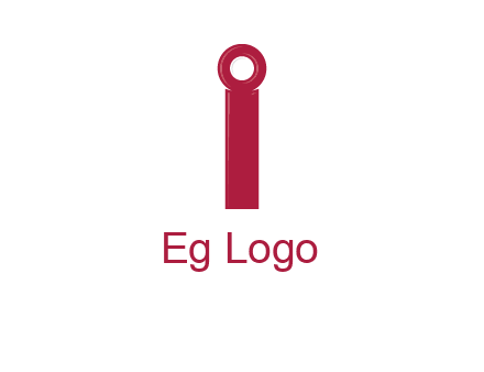 network cable forming letter i logo