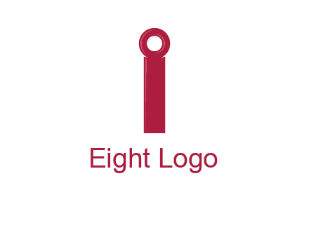 network cable forming letter i logo