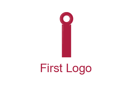 network cable forming letter i logo