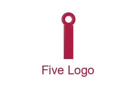 network cable forming letter i logo