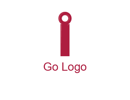 network cable forming letter i logo