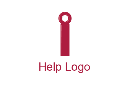 network cable forming letter i logo