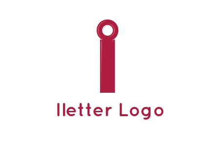 network cable forming letter i logo