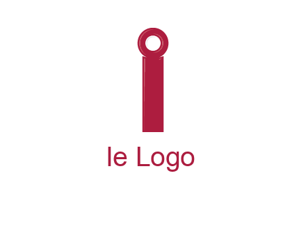 network cable forming letter i logo