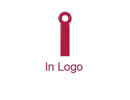 network cable forming letter i logo