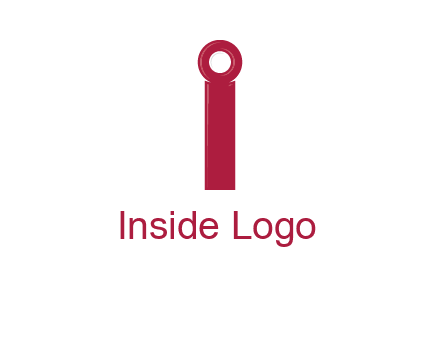 network cable forming letter i logo