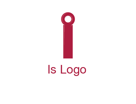 network cable forming letter i logo