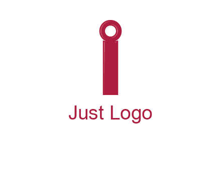 network cable forming letter i logo