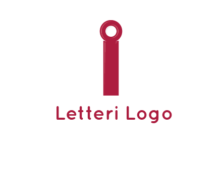network cable forming letter i logo