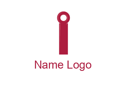 network cable forming letter i logo