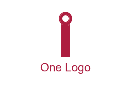 network cable forming letter i logo